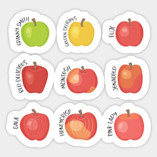 Apple Varieties Sticker